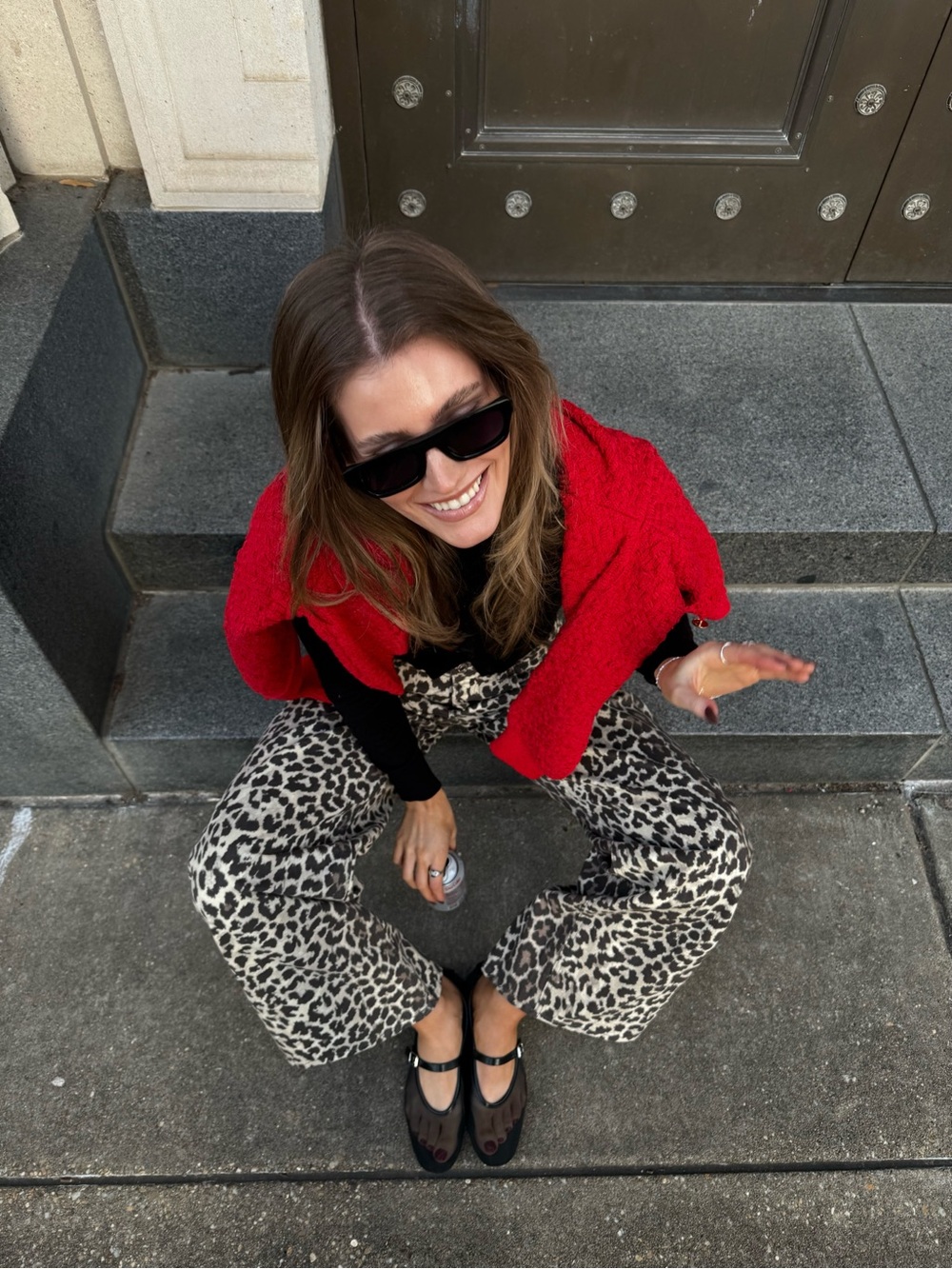 Leopard Print Wide-Leg Pants